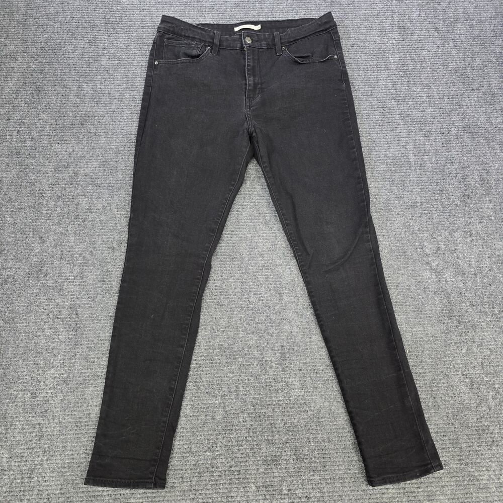 Levi's 721 High Rise Skinny Jeans Women's 33x30 Black Stretch Denim